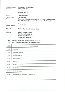 Harmonogram SZZ - FYZP