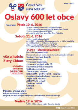 600 let - Obec Česká Ves