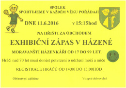 exhibičn&iacute; z&aacute;pas v h&aacute;zen&eacute;