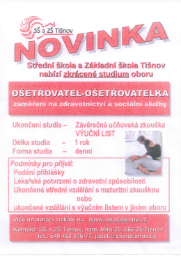 Nabídka studia