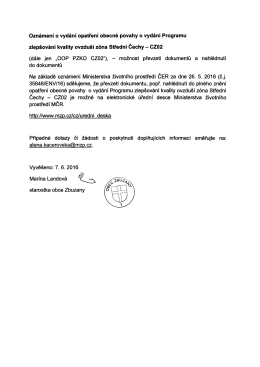 OOP ovzduší Střední Čechy