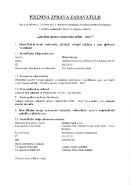 Stavební úpravy venkovního hřiště-klec_Písemná