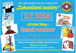 2.7. Zakončení sezony