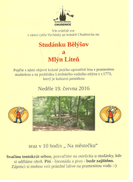 Page 1 Knihovna městyse CHUDENICE Vás srdečně zve v rámci