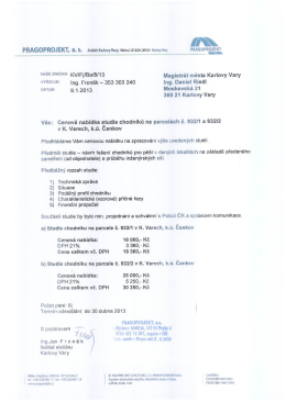 studie - Magistrát města Karlovy Vary