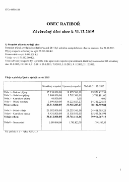 Zde je ke stažen&iacute; Z&aacute;věrečn&yacute; &uacute;čet obce v PDF souboru