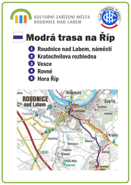 Mapa památkového okruhu: modrá a červená trasa