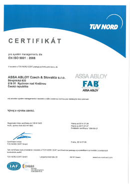čj - Assa Abloy