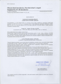 Page 1 Page 2 Vyvěšeno dne Sejmuto dne Wyvěšeno na