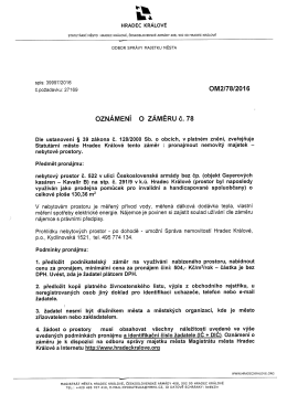 Page 1 TWA "R HRADEC KRÁLOVÉ STATUTÁRNÍ MĚSTO