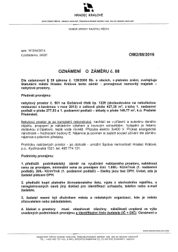 Page 1 TVA L"R HRADEC KR&Aacute;LOV&Eacute; STATUT&Aacute;RN&Iacute; MĚSTO