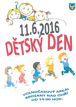 Dětský den 11.06.2016 od 14:00 hod