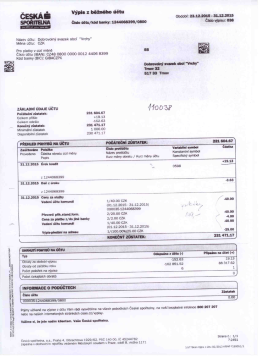 příloha č.8 - výpis z účtu k 31.12.2015