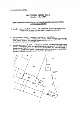 Záměr obce prodat, směnit nebo darovat nemovitý majetek