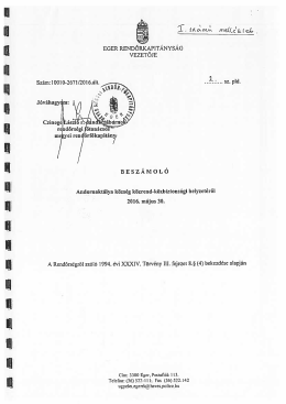 2016.05.30 képviselő testületi ülés