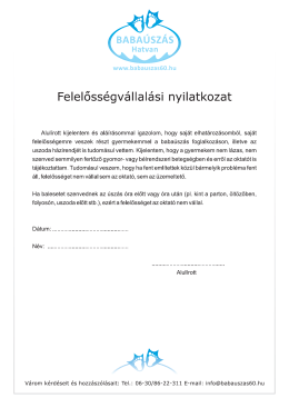 Felelőss&eacute;gv&aacute;llal&aacute;si