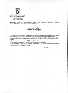 Tekst natječaja