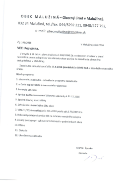 PDF - Obec Malužiná