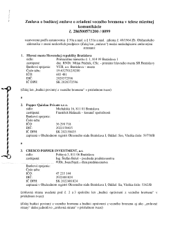 Zmluva o budúcej zmluve o zriadení vecného bremena v