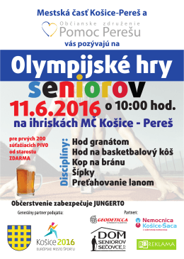 olympijske hry seniorov Pereš 11.06.2016