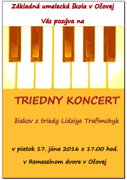 Tr. koncert L&yacute;dia 17. 6..