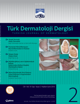Türk Dermatoloji Dergisi