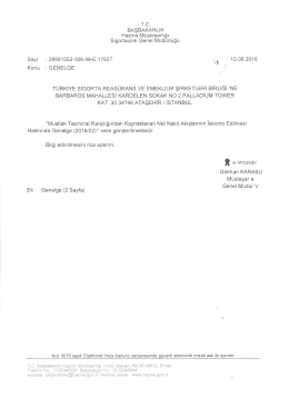 tıklayınız. - T&uuml;rkiye Sigorta Birliği