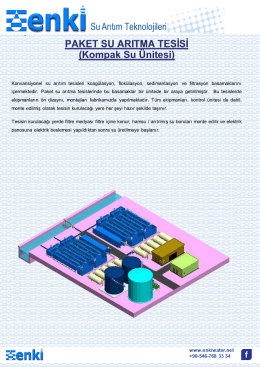 Paket Su Arıtma Tesisi