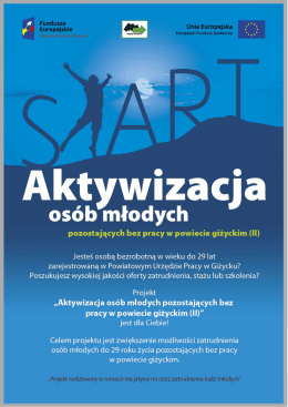 Ulotka   - Powiatowy Urząd Pracy w Giżycku