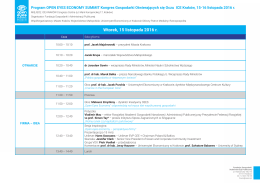 Program merytoryczny - OEES Open eyes economy summit