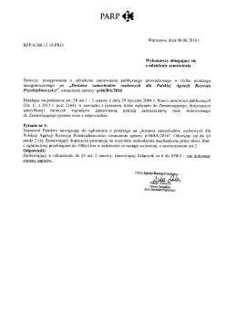 Odpowiedź na pytanie do SIWZ_06.06.2016r.