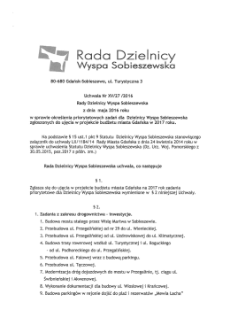 Uchwała nr XV.27.2016 RDWS 20160505