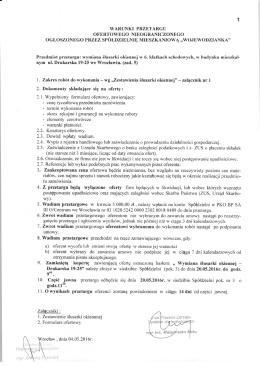 Wymiana slusarki okiennej w budynku Drukarska 19-25