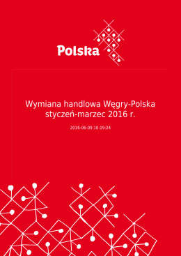 Wymiana handlowa Węgry-Polska styczeń