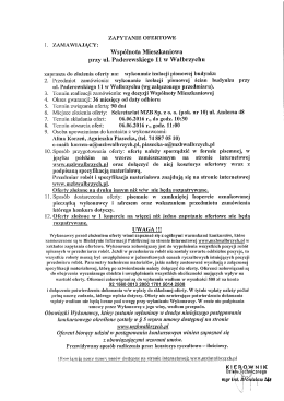 Treść zapytania ofertowego