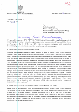 Opinia do 48. pos Komisji Praw Człowieka, Praworządności i Petycji