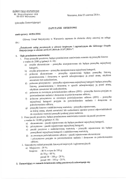 Zapytanie ofertowe - Główny Urząd Statystyczny