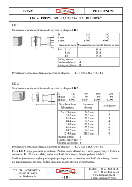 frezy do łączenia na długość
