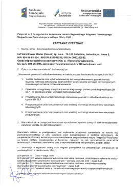 pobierz zapytanie - Projekty Unijne LM Wind Power