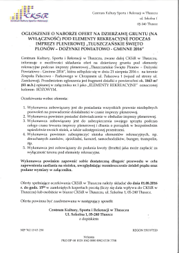 elementy rekreacyjne - Centrum Kultury, Sportu i Rekreacji w Tłuszczu