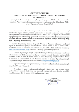 Obwieszczenie - RZGW Warszawa