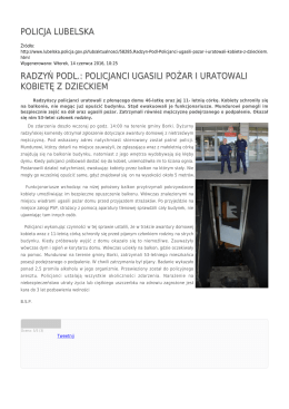 radzyń podl.: policjanci ugasili pożar i uratowali