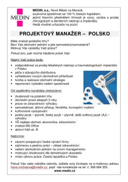 projektový manažer – polsko