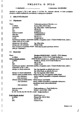 SoD - Swietelsky - ČOV Klokoty