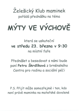 MýTY VE VÝCHOVĚ