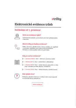 Elektronická evidence tržeb