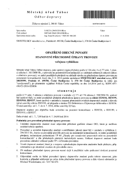 stanoven&iacute; m&iacute;stn&iacute; &uacute;pravy provozu - Dobronice u Ch&yacute;nova