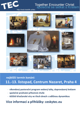 11.-13. listopad, Centrum Nazaret, Praha 4