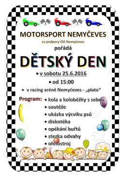 Page 1 ^ "---"---"---"- == MOTORSPORT NEMYČEVES za podpory