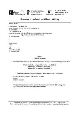 Page 1 G Se oPERAČNÍ PROGRAM UP PODPORUJEME f:: fºj